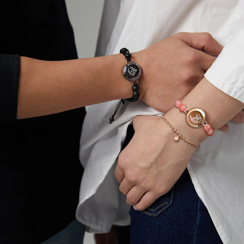 Berg & Meer Serie - Berg & Meer Touch Armbänder mit schwarzen Achatperlen und Rosa Persischem Jade - Image 10