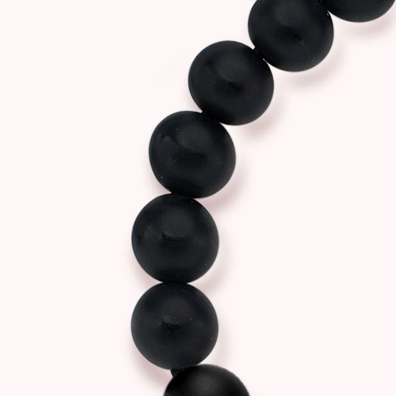 Berg & Meer Serie - Berg & Meer Touch Armbänder mit schwarzen Achatperlen und Rosa Persischem Jade - Image 6