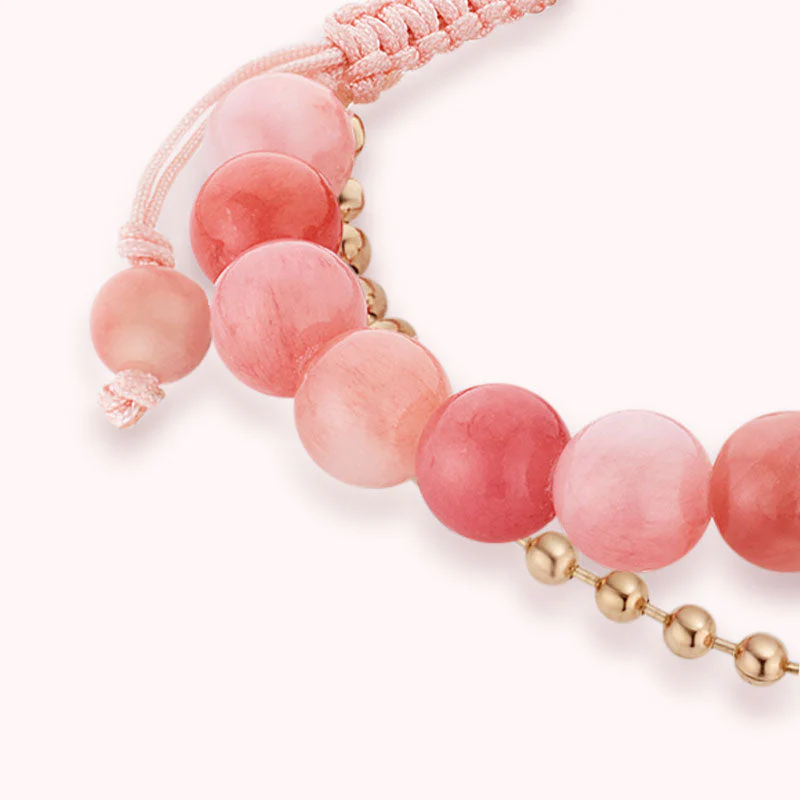 Berg & Meer Serie - Berg & Meer Touch Armbänder mit schwarzen Achatperlen und Rosa Persischem Jade - Image 7