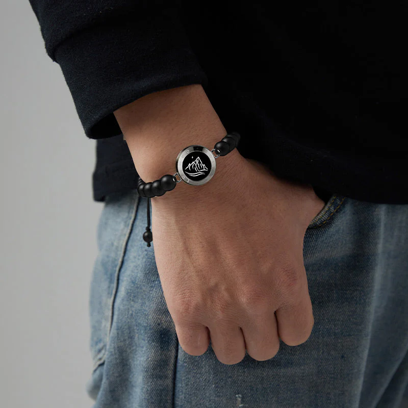 Berg & Meer Serie - Berg & Meer Touch Armbänder mit schwarzen Achatperlen und Rosa Persischem Jade - Image 8