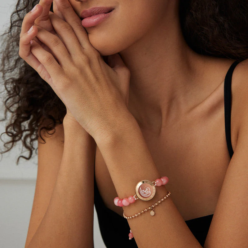 Berg & Meer Serie - Berg & Meer Touch Armbänder mit schwarzen Achatperlen und Rosa Persischem Jade - Image 9