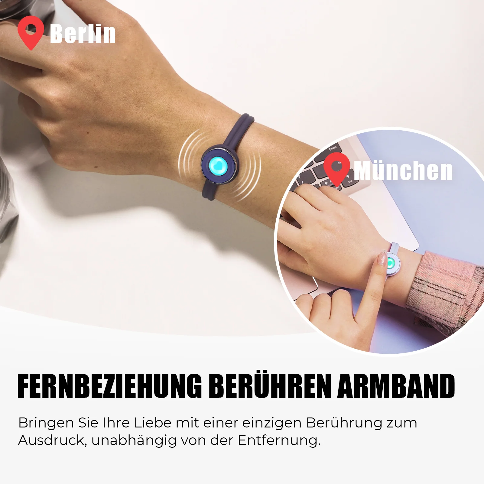 Sugar Macaron Touch Armbänder (Tiefblau + Hellblau) - Image 3