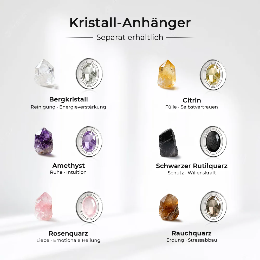 Kristall- & Herz-Anhänger für Morse LOVE Armbänder - Image 7