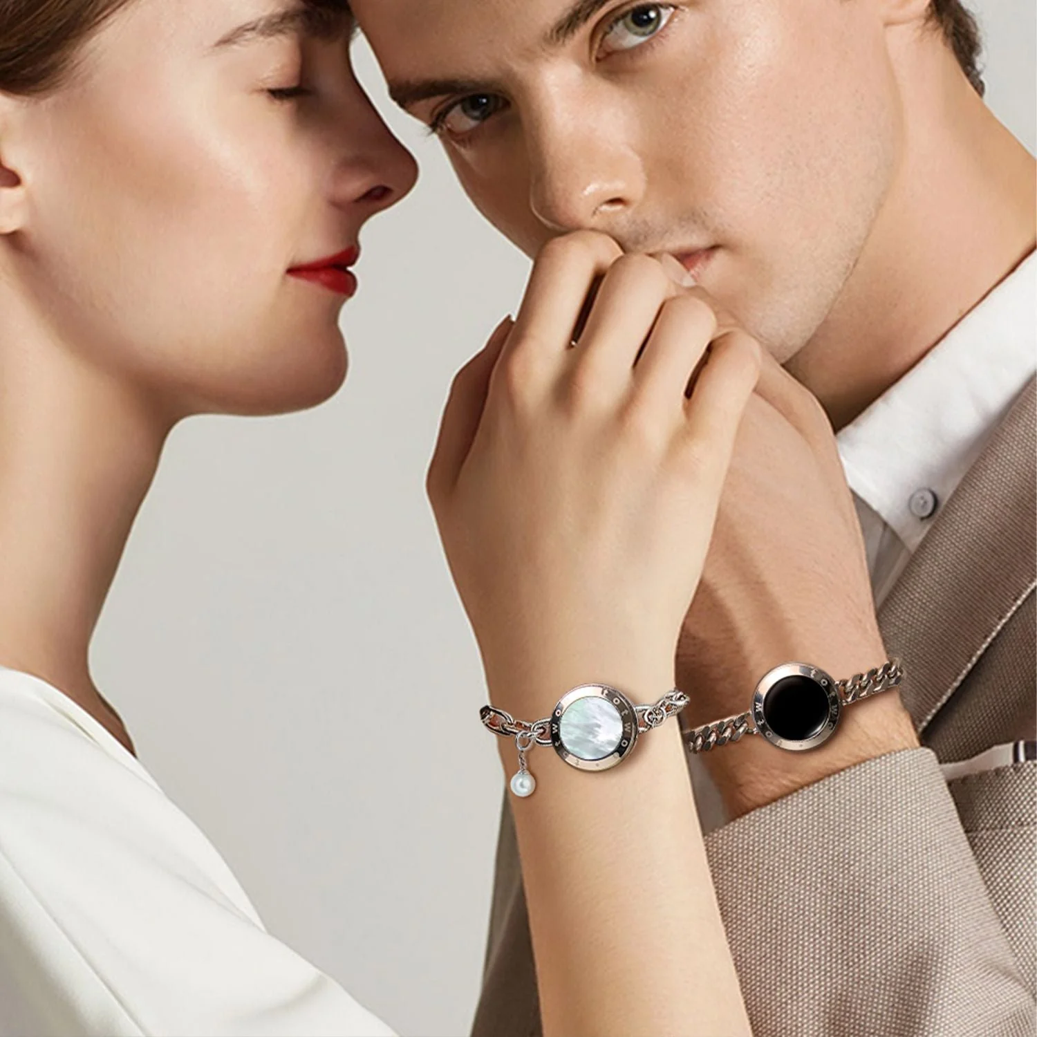 Seelenverwandter 2.0 Touch Armbänder (Silber+Silber) - Image 3