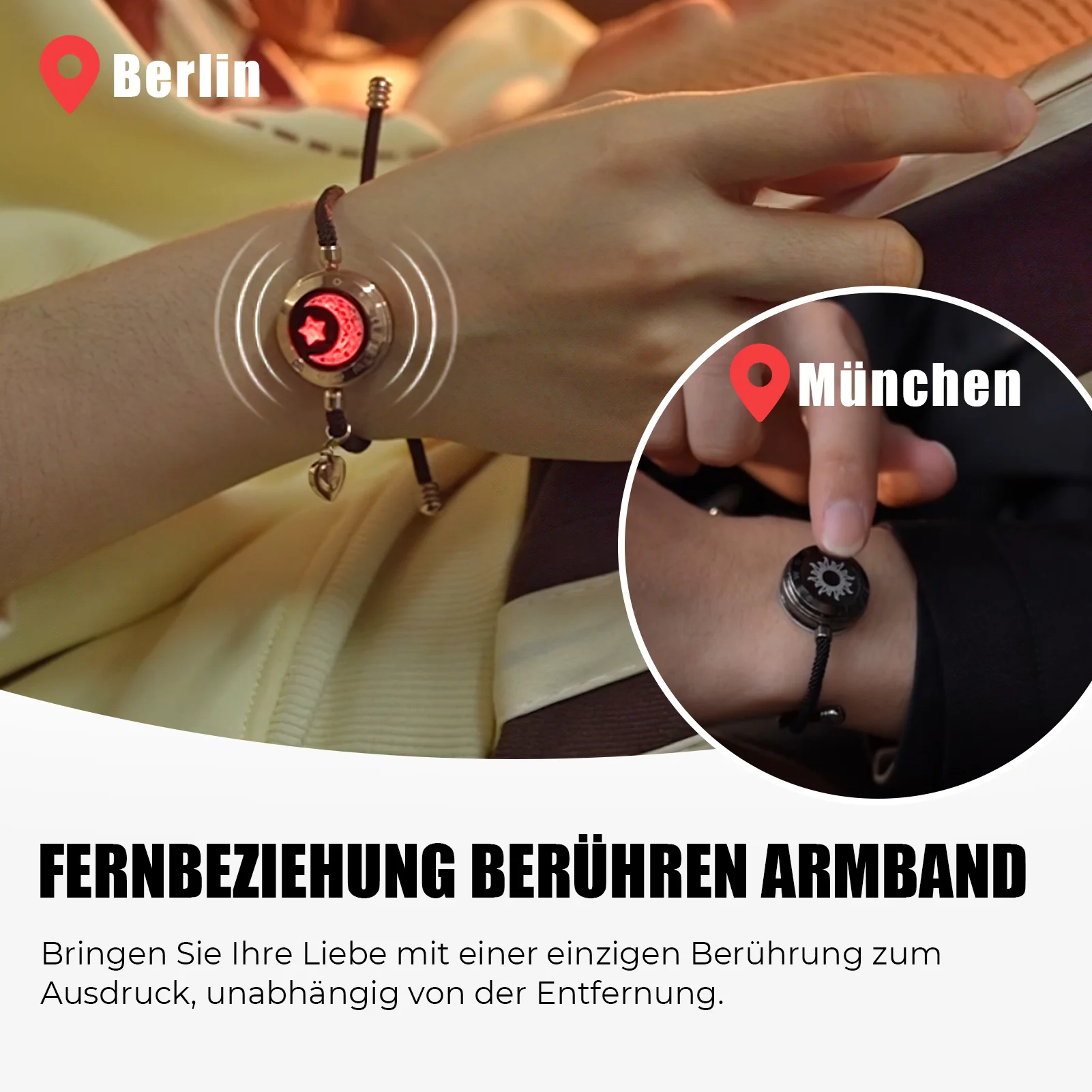 Sonne & Mond Serie - Mond Touch Armband mit Milan Seil - Einzeln - Image 4