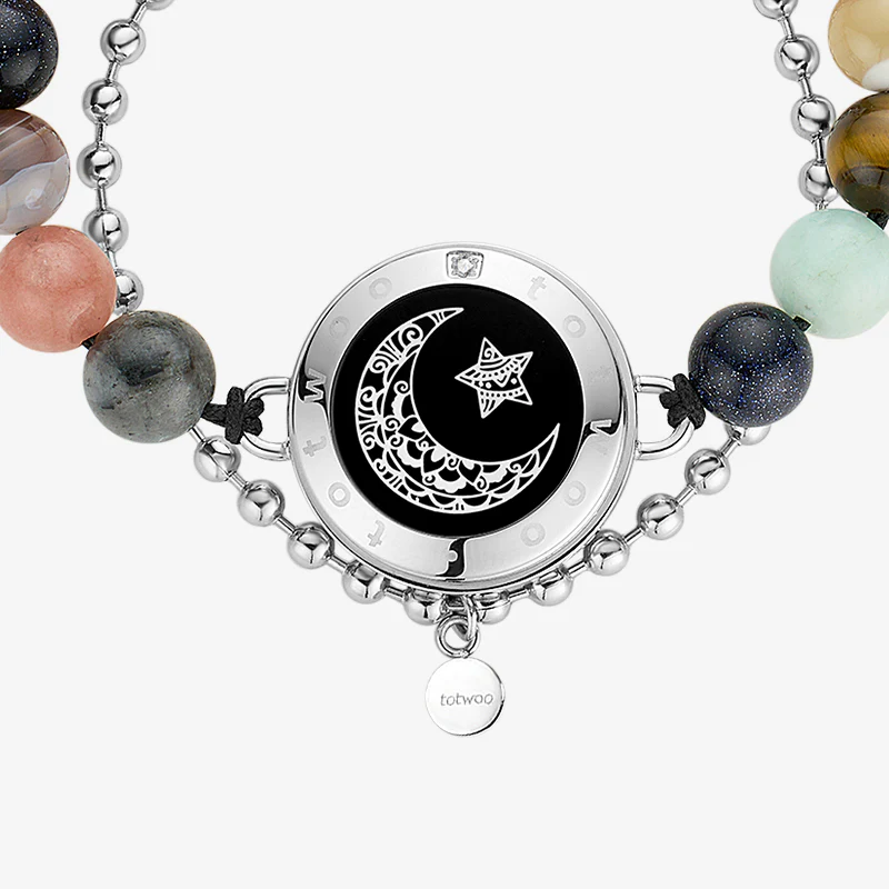 Sonne & Mond Serie - Planet Beaded Armband (Silber) - Image 9