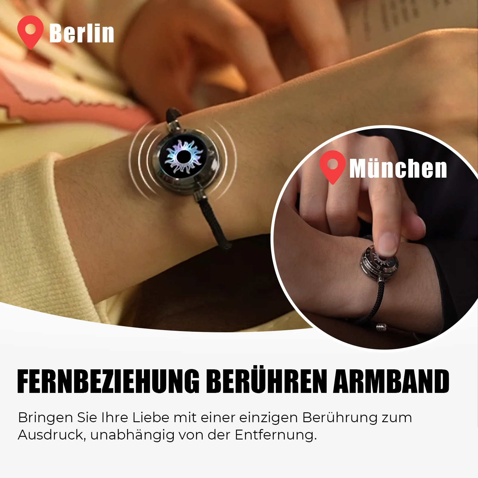Sonne & Mond Serie - Sonne Touch Armband mit Milan Seil Single - Image 4
