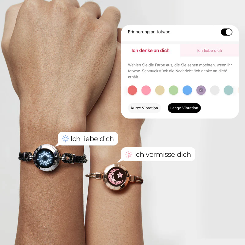Sonne & Mond Serie - Touch Armbänder (Geflochtene Sonne + Schlangenkette Mond) - Image 3