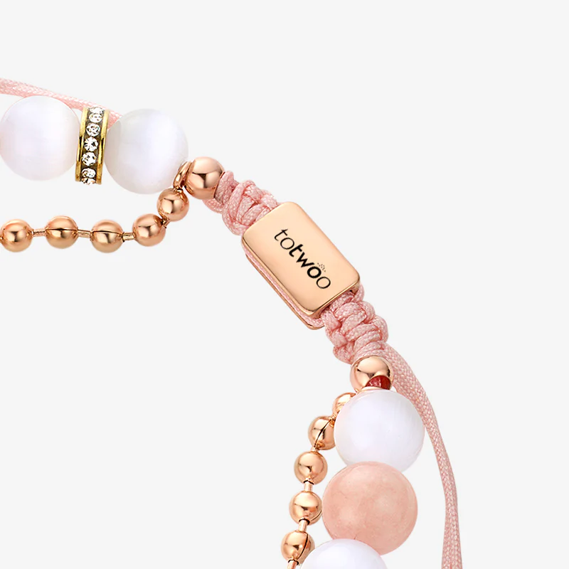 Sonne & Mond Serie - Touch Armbänder mit Phantasmal-Perlen (Schwarz+Roségold) - Image 5