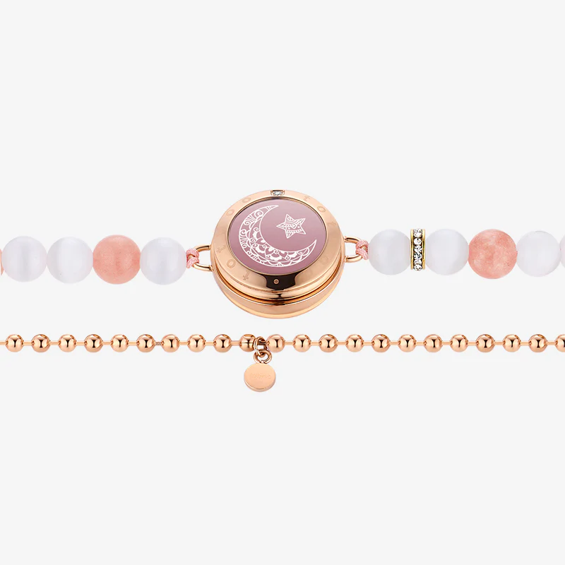 Sonne & Mond Serie - Touch Armbänder mit Phantasmal-Perlen (Schwarz+Roségold) - Image 6