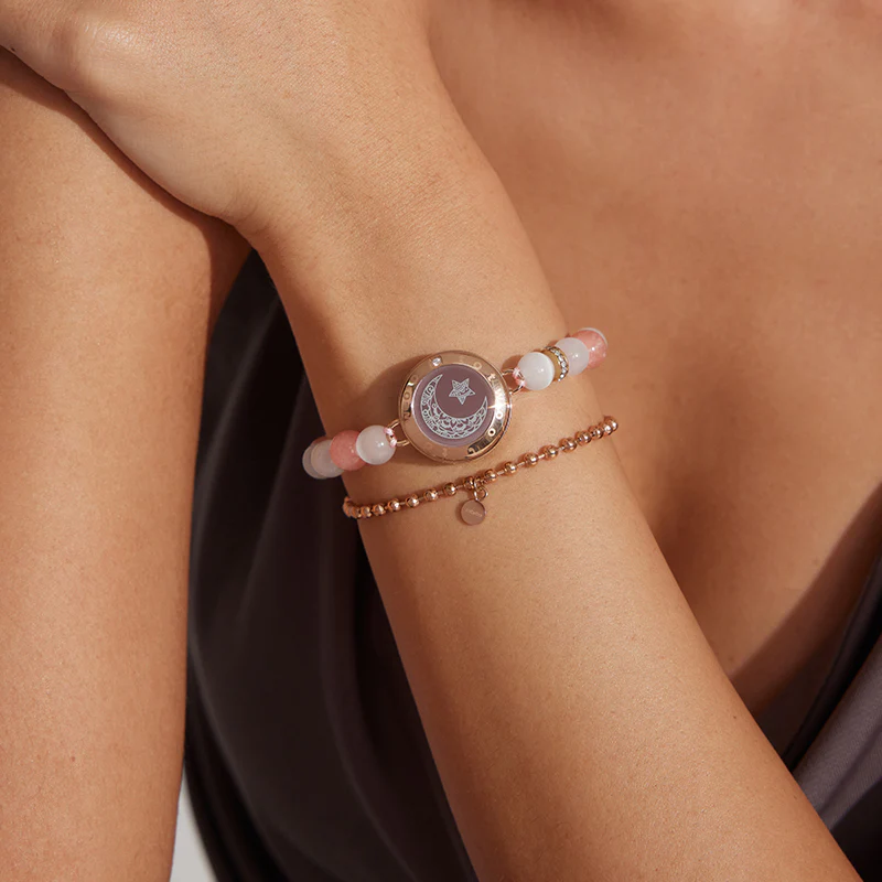 Sonne & Mond Serie - Touch Armbänder mit Phantasmal-Perlen (Schwarz+Roségold) - Image 7