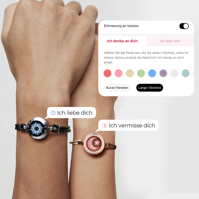 Sonne & Mond Touch Armbänder (Schlangenkette + Geflochtenes Band) - Image 4