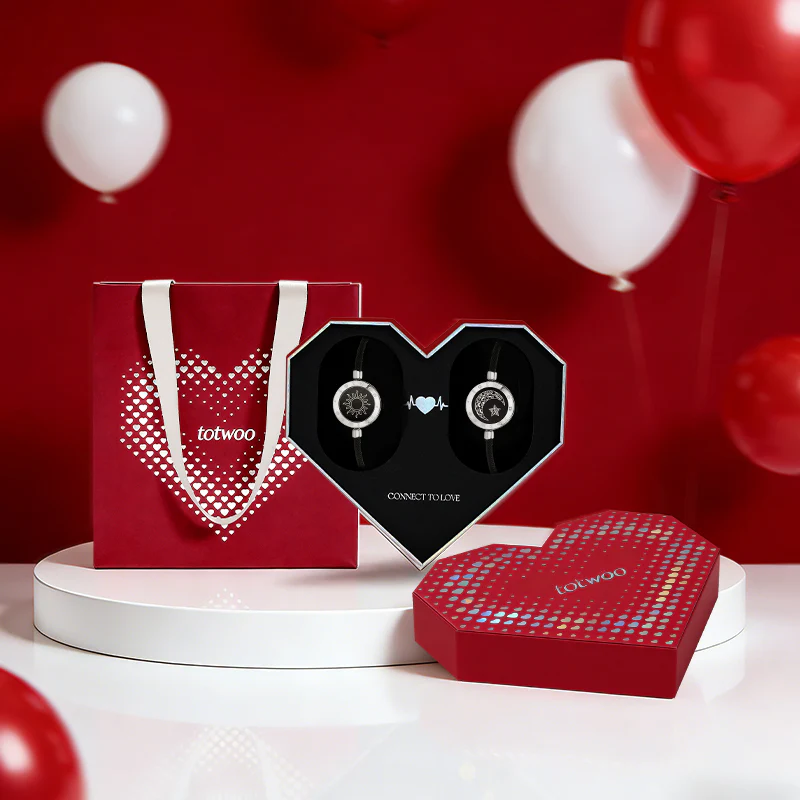[Totwoo Signal Geschenkbox] Sonne & Mond Serie - Touch Armbänder mit Mailänder Seil (Silber+Silber) - Image 6