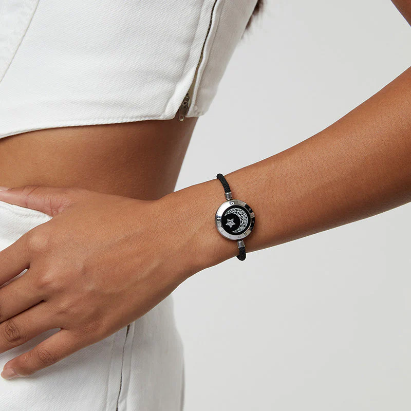 Sonne & Mond Serie - Touch Armbänder mit Mailänder Seil (Silber+Silber) - Image 6