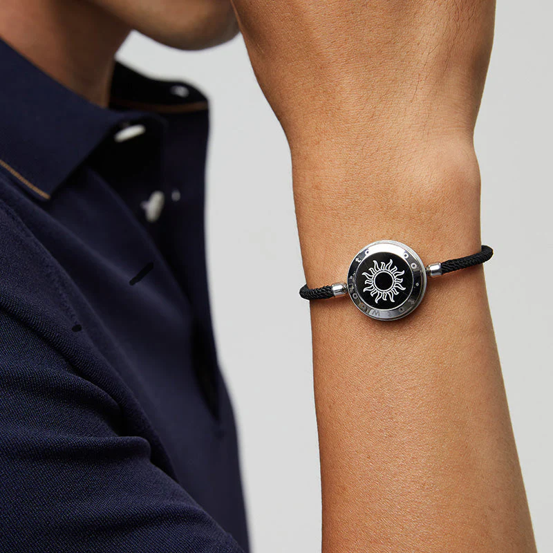 Sonne & Mond Serie - Touch Armbänder mit Mailänder Seil (Silber+Silber) - Image 7