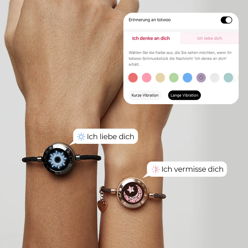Sonne & Mond Serie - Touch Armbänder mit Mailänder Seil (Schwarz+Braun) - Image 3