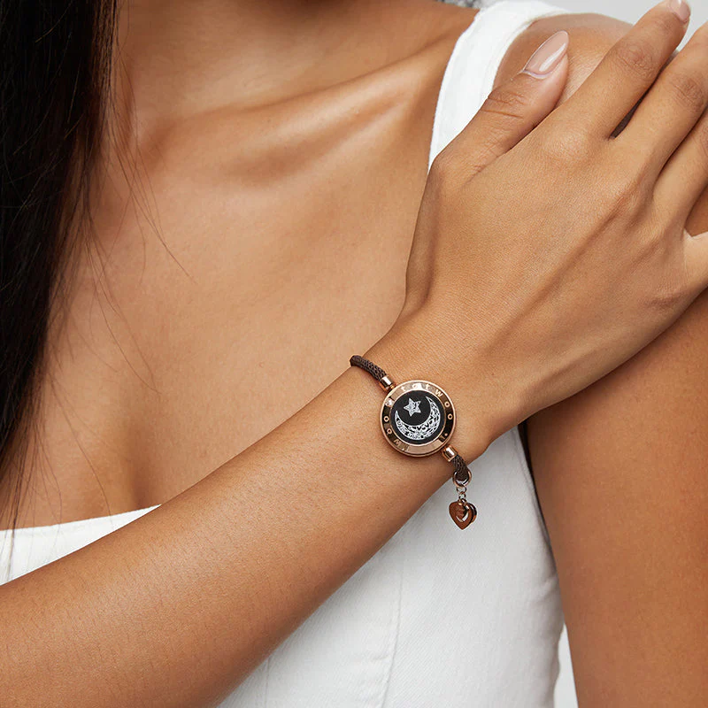 Sonne & Mond Serie - Touch Armbänder mit Mailänder Seil (Schwarz+Braun) - Image 6