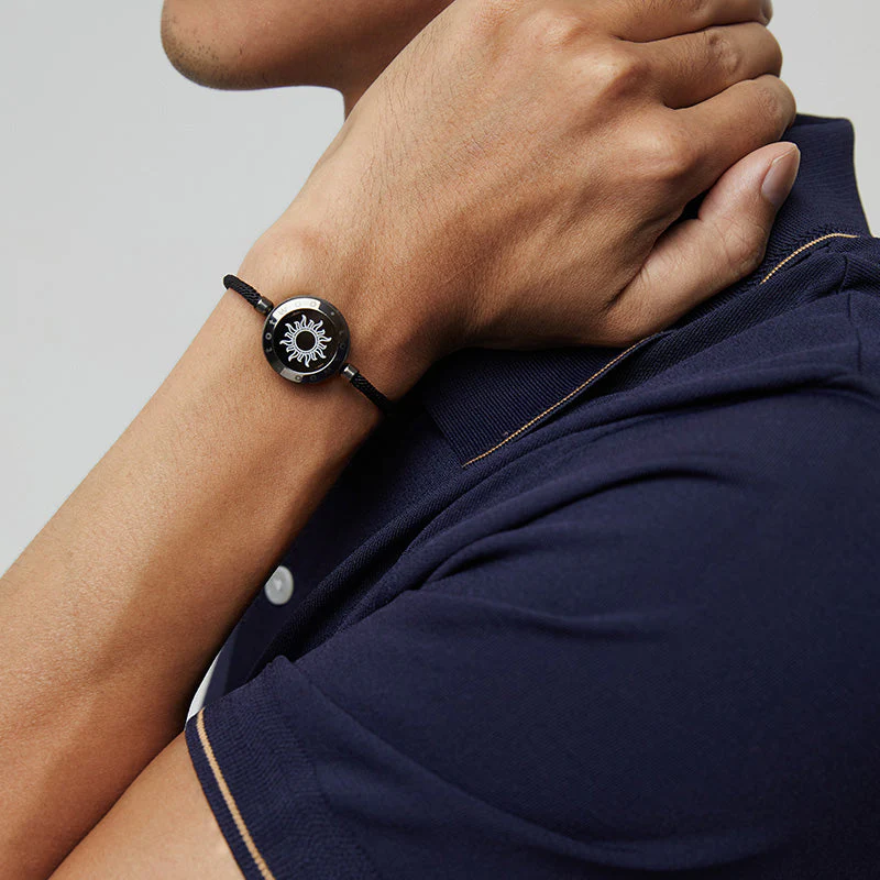 Sonne & Mond Serie - Touch Armbänder mit Mailänder Seil (Schwarz+Braun) - Image 7